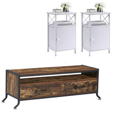 Ensemble de tables basses 3 pièces Kempst