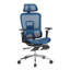 Chaise de bureau ergonomique en filet avec accoudoirs 5D et repose-pieds rétractable-133429480