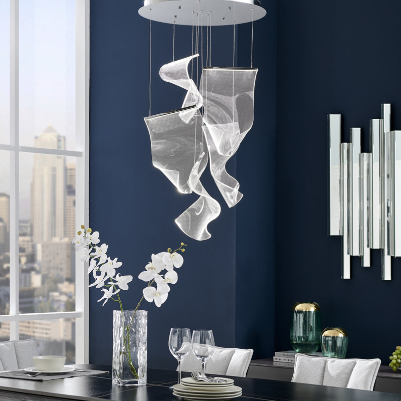 Poppy-Rose Dimmable LED Chandelier