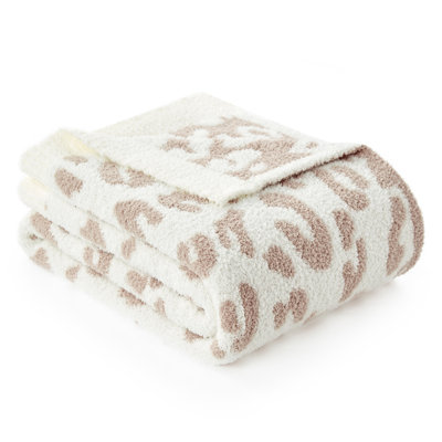 Jeté réversible Leopard