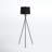 Olivine 61.5'' Black Tripod Floor Lamp