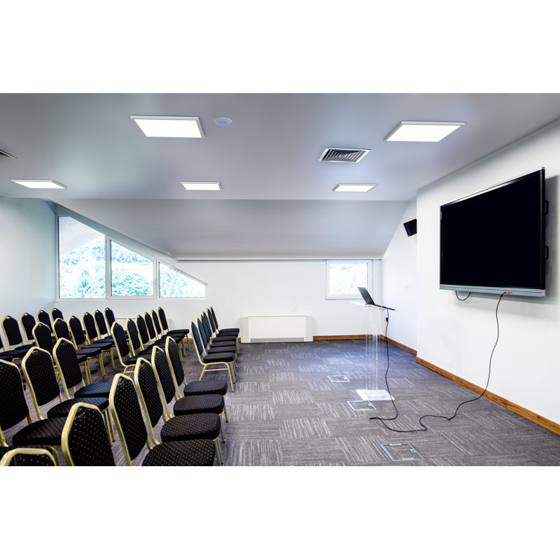 White Aluminum 24" x 24" LED Flat Panel Light
