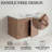 96" Floating Double Bathroom Vanity with Ceramic Sink and Handle-Free Design-126172227
