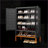 Shoe Cabinet with Adjustable Shelves &amp; Butterfly Doors | Black | Modern Metal-1184801504