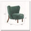 Fauteuil d'appoint rembourré Bella