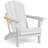 Outdoor Adirondack Chair Set Weather-Resistant HDPE Foldable Patio Chair Fire Pit Chair with Cup Holder-523273413