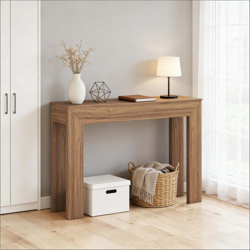 Table de canapé simple, table d'appoint élégante, table de vestibule, console, Noyer