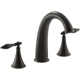 Finial® Deck-Mount Bath Faucet Trim for High-Flow Valve with Lever Handles, Valve Not Included