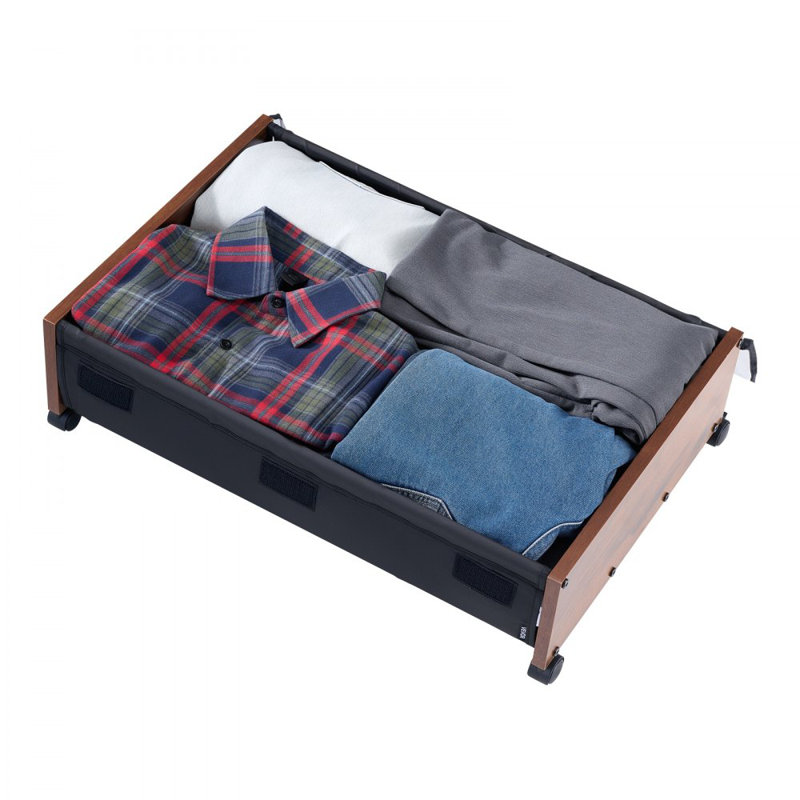 Under Bed Storage with Wheels 25.6x18.1x7.1 Inch Rolling Storage Bags