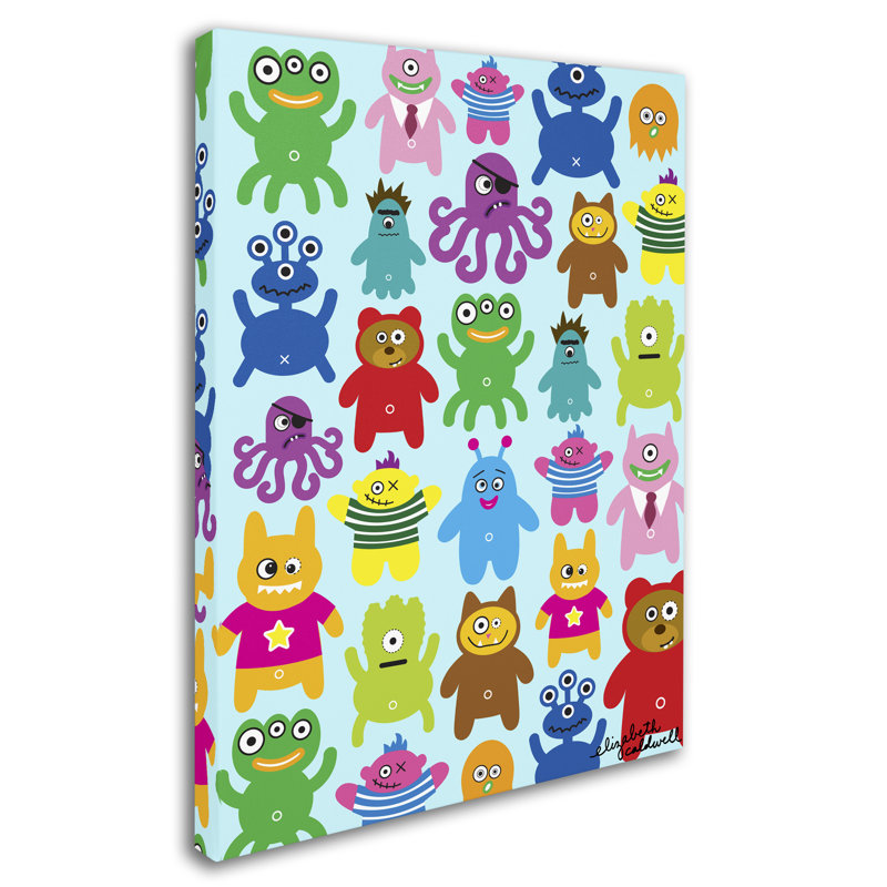 Art sur toile Arzel «Monsters and Aliens», H 24 po x l 18 po x P 2 po