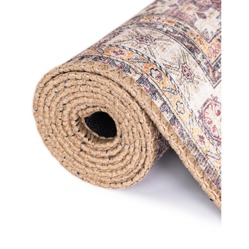 Bungalow Rose Ruth Timeless Rug, Rectangle 8 pi 4 po x 12 pi
