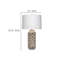 Lampe de table 27,5 "beige