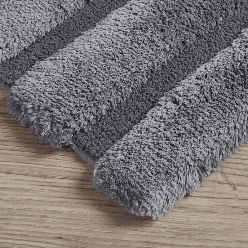 Tapis de salle de bain, Gris, Simple - L 34 po x l 21 po