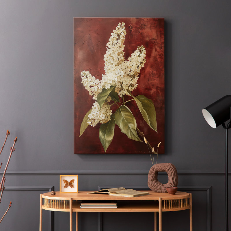 Série FLORAL CCIV - Toile tendue avec châssis Premium - Prêt à être accroché, H 60 po x l 40 po