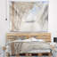 Tapisserie et paysage mural «Landscape Lake in Winter Woods»-28489295