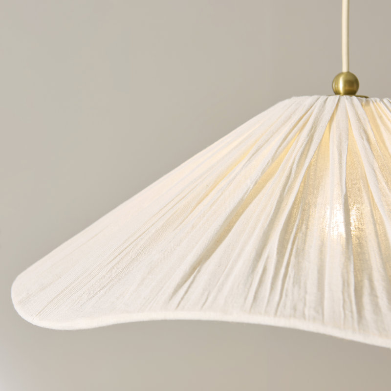 1 - Light Brushed Brass Pendant