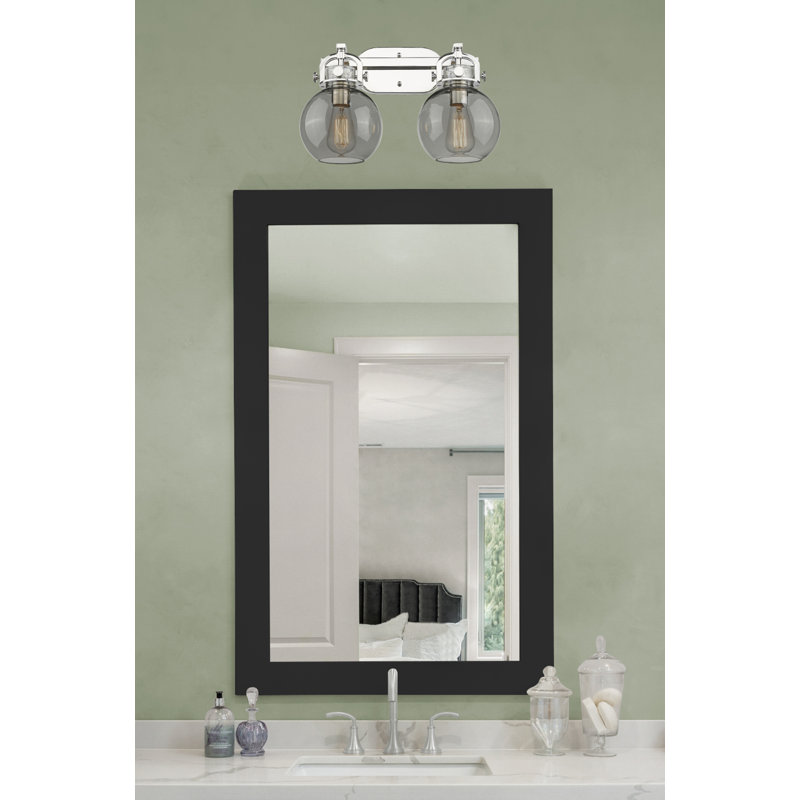Slocomb 2 - Light Dimmable Vanity Light, Smoke, Polished Nickel