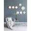 Miroir mural 3 pièces dans un cadre rectangulaire doré, décoration murale pour le salon de la chambre à coucher, 43 po x 16 po