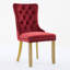 Chaise parsons en velours touffeté, garniture cloutée et dossier Contemporary-1785338640-1785338668-1801432727