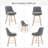 26'' Swivel Counter Height Barstool with Back for Kitchen Island,Nailhead Trims and Solid Wood Frame-243662915-243662913