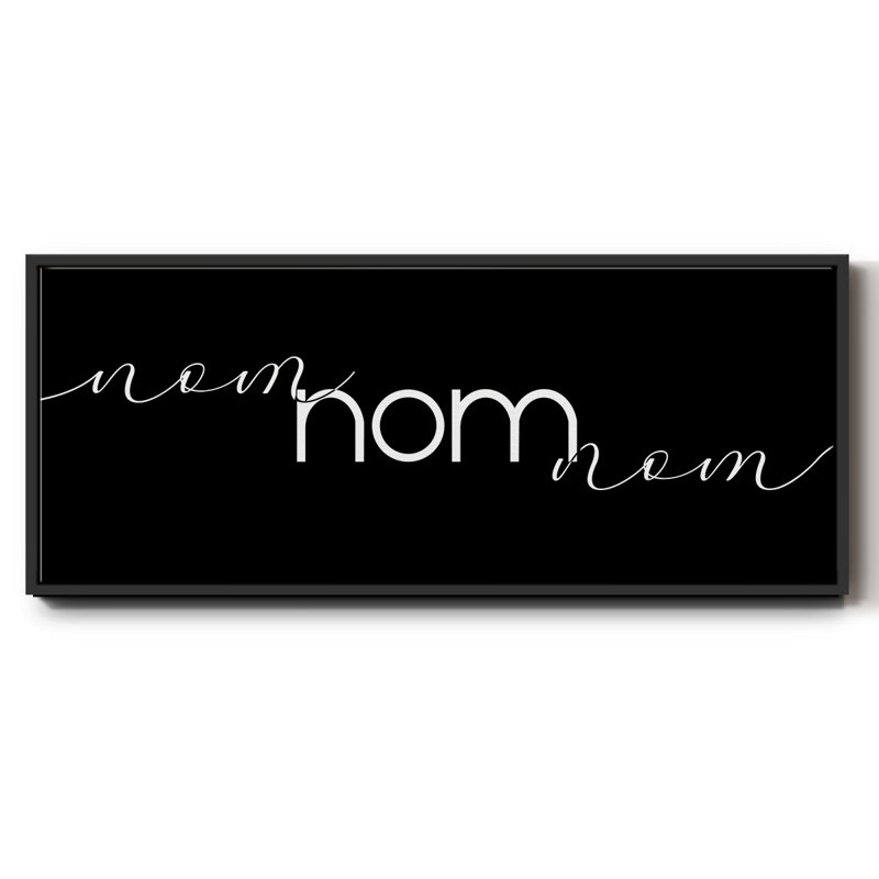 Nom Nom Nom - toile encadrée, H 20 po x l 50 po