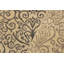 Tapis gris / ivoire damassé en laine noué à la main 5 pi 1 po x 7 pi 2 po Damask