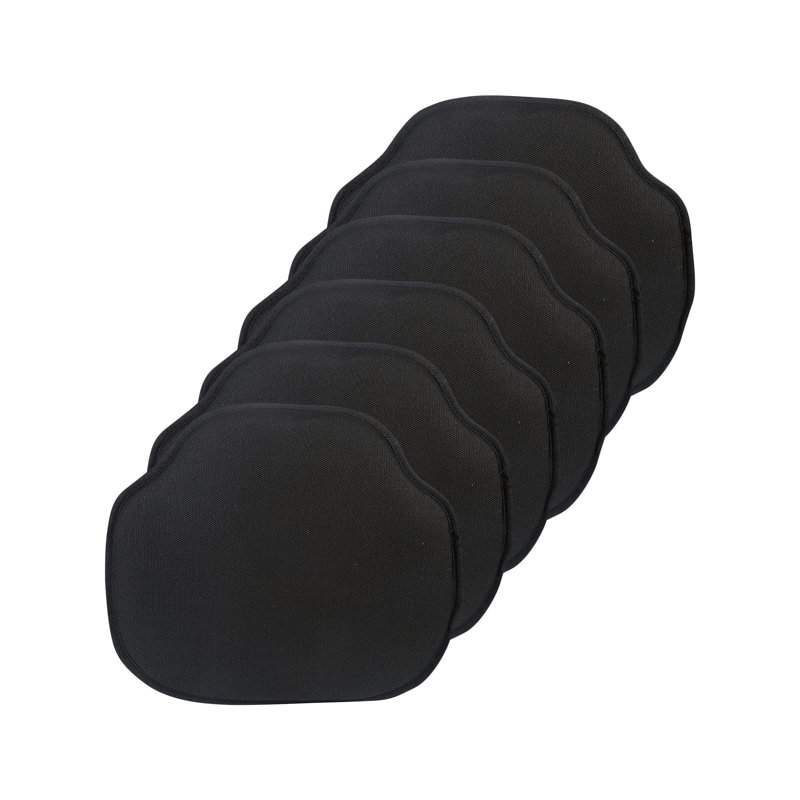 Non-Slip Windsor Chair Cushions, Black