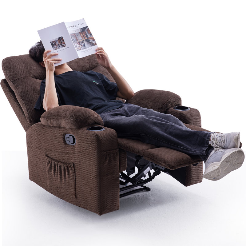 Fauteuil inclinable manuel Catherne, Brun