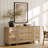 Scarlett Mid Century Modern Dressers With Charging Station, Dresser For Bedroom With 5 Drawers And 2 Storage Cabinet-1464473477
