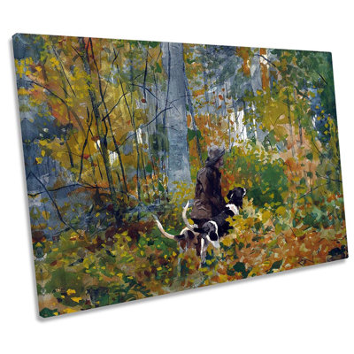 Winslow Homer On The Trail - Wrapped Canvas Print