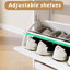Armoire de rangement pour chaussures - 4 tiroirs rabattables au design moderne blanc pour l'entrée et la ventilation