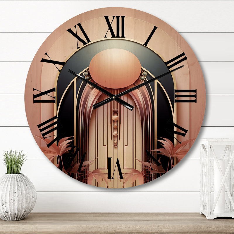 Horloge murale Verneta Art Nouveau Elegance In Retro, Moyenne