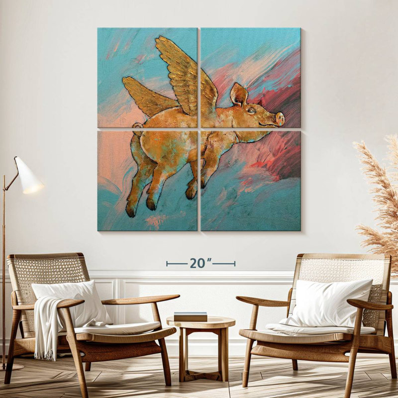 Ketti Flying Pig, 57" H x 57" W