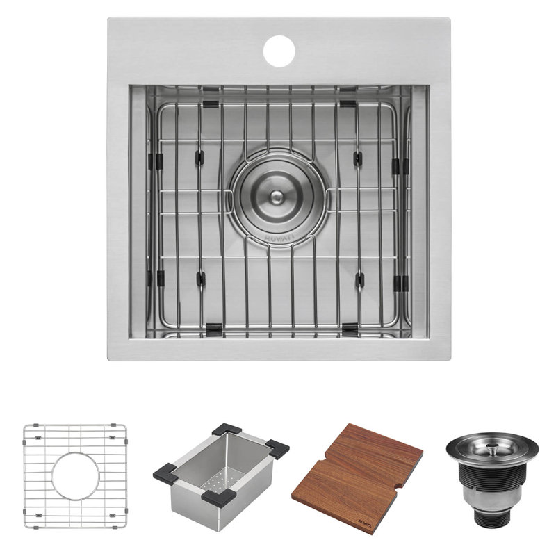 Ruvati 15 x 15 pouces Workstation, Argent, L 15 po x l 15 po