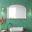 Drumourne Simple Arched Overmantle Mirror-1368689725