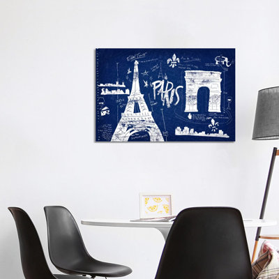Paris Blue by Edward Selkirk - Wrapped Canvas Gallery-Wrapped Canvas Giclée