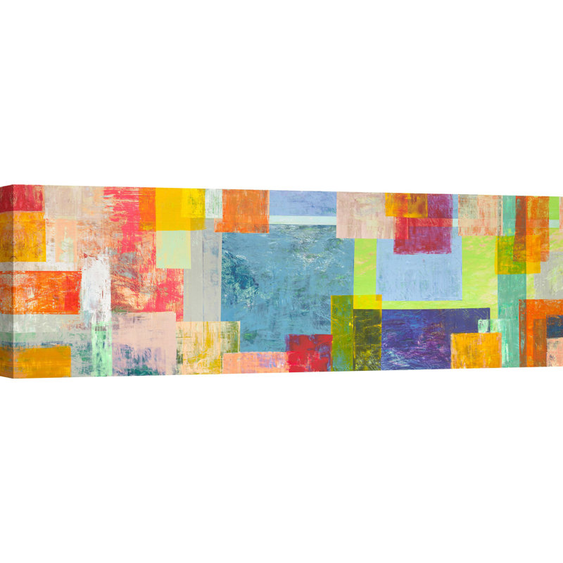 Absstract August Summer by Italo Corrado - Wrapped Canvas Panoramic Art Prints, 35cm H x 100cm W x 4cm D