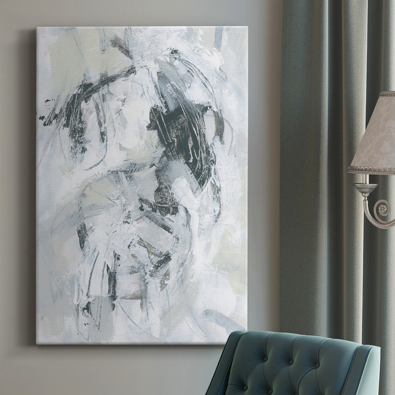 Spécifique Impulsion I - peinture sur toile tendue, H 18 po x l 12 po x P 1 po