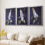 FLORAL Series CCXXVI - Toile tendue avec châssis encadré - 3 pièces-813775613