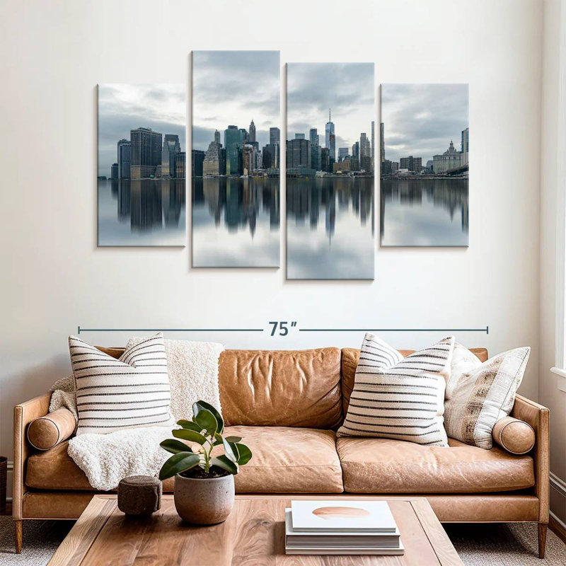 Sireci New York Skyline Reflection, 42" H x 68" W