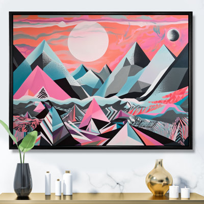 «Pink Sharp Mountains», reproduction sur toile
