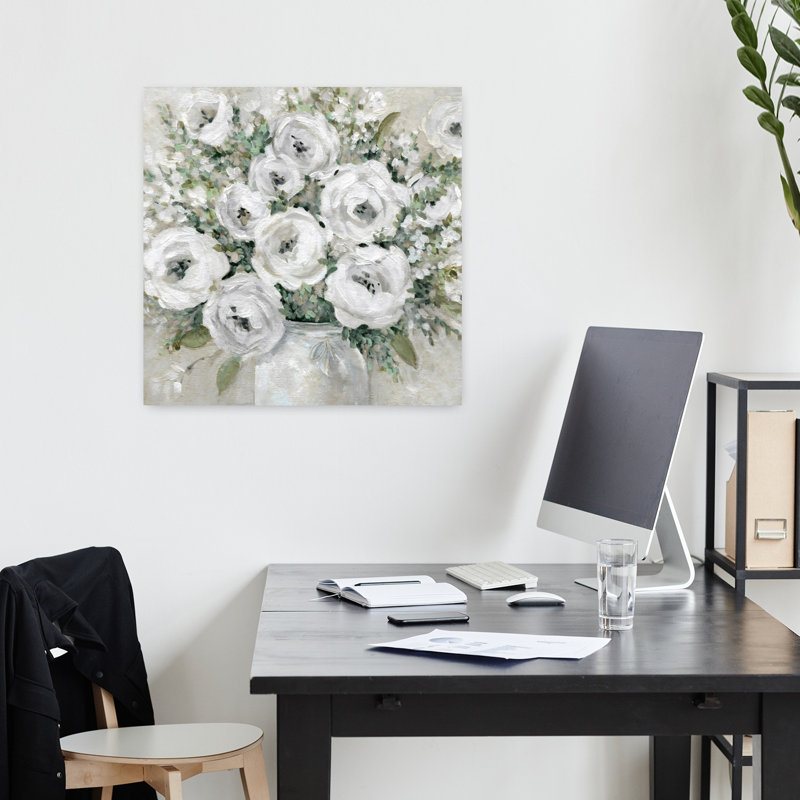 Art mural simple Simply Soft Flower, H 18 po x l 18 po
