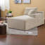 Canapé à compression, causeuse moderne en velours côtelé compact pour petite maison