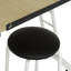 Crafton Adjustable Metal Base Drafting Table