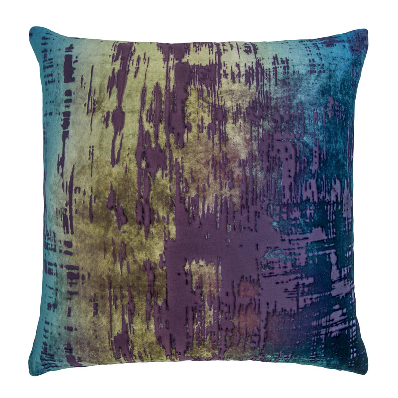 Square Pillow Cover & Insert, Peacock, 20"H x 20"W