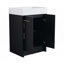 Meuble-lavabo autoportant avec lavabo en résine