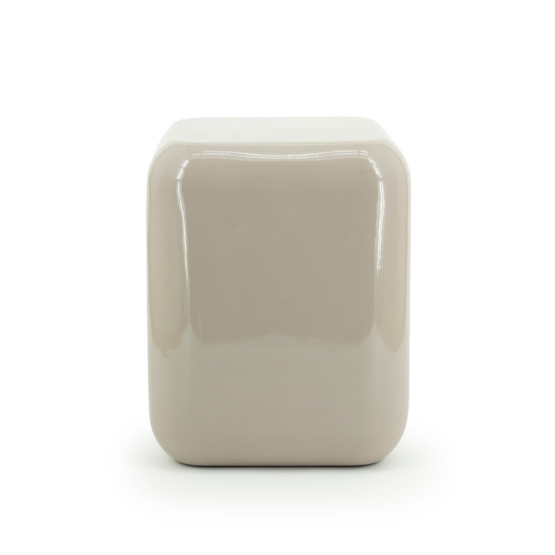 Iron Accent Stool, Taupe