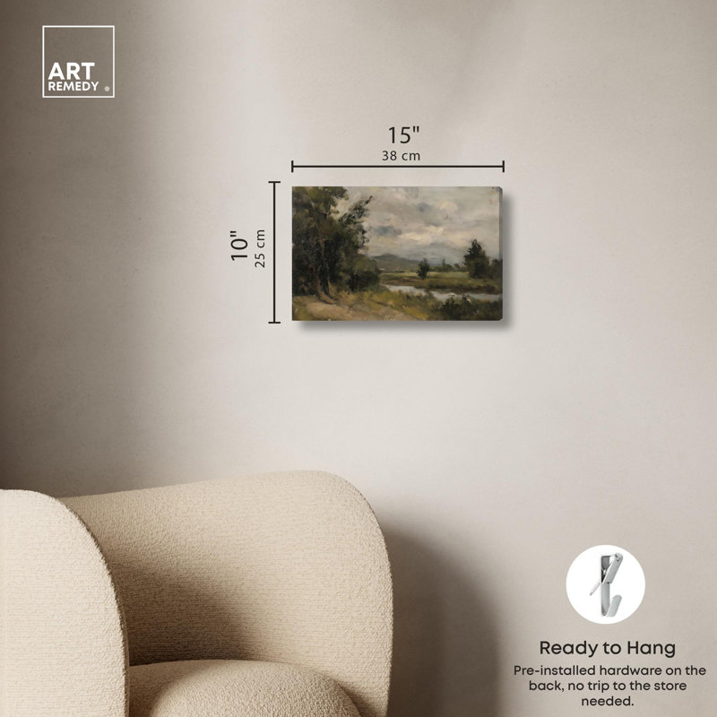 «River's Path» par Art Remedy, H 10 po x l 15 po, Toile tendue