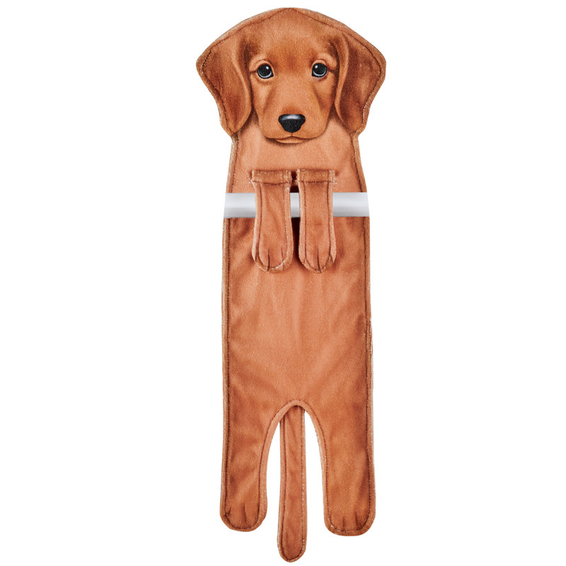 Adorable serviette de cuisine suspendue en forme de chien