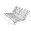 Futon double avec matelas Carson de 75 po de large Higden-999636448